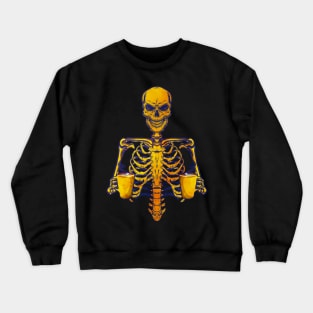 Coffee Skeleton Crewneck Sweatshirt
